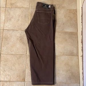 Lucky Brand Dungarees Jeans brown sz 38x26